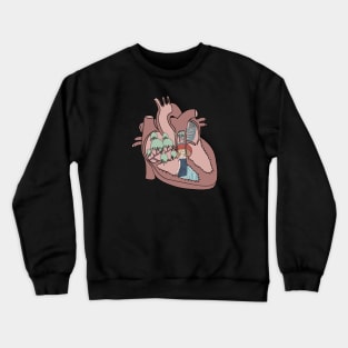 Abstract anatomical heart Crewneck Sweatshirt